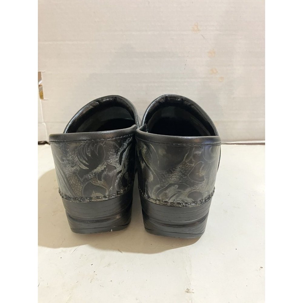 Dansko Black Patterned Clogs - image 4